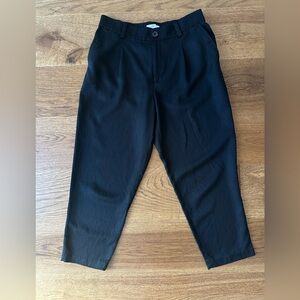 LOFT Black Slim Ankle Trousers Size 6P Petite